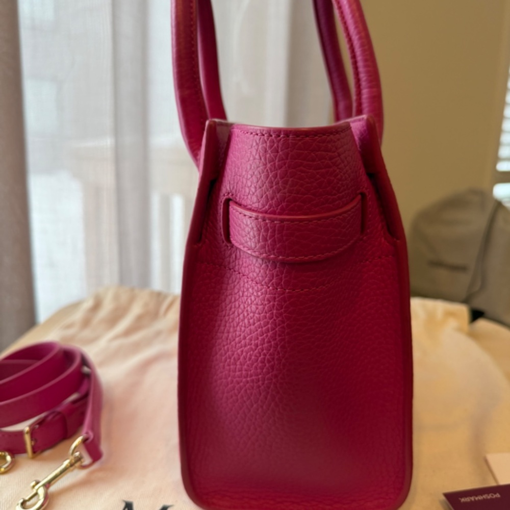 Mulberry Mini Zipped Bayswater in Mulberry Pink - Picture 4 of 7